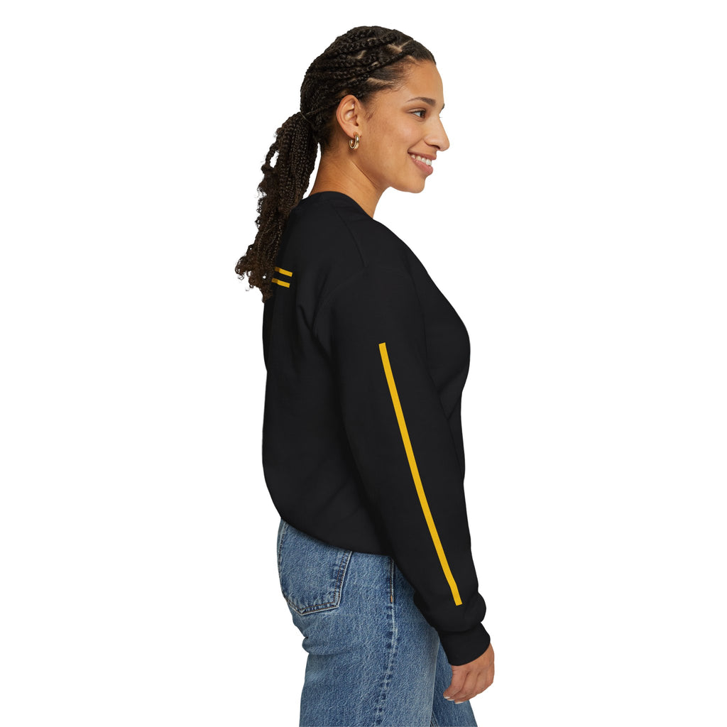 Arabic Calligraphy Leaf Illustration Sweatshirt | Botanical Script Crewneck